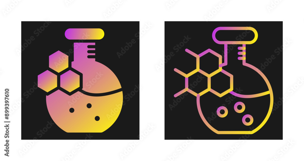 Wall mural chemistry set vector icon