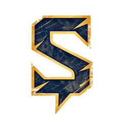A sports logo a lightning bolt in the shape of an s