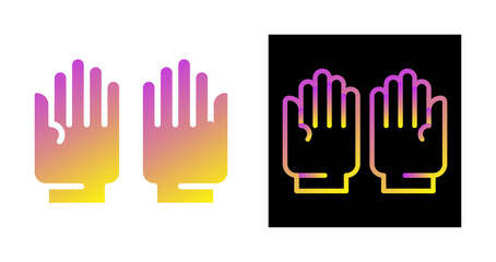 Fototapeta premium Gloves Vector Icon