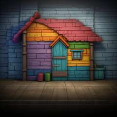 STYLIZED EXTERIOR WALL TEXTURE