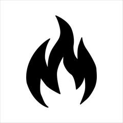 Obraz premium Fire sign. Fire flame icon isolated on white background. Vector illustration