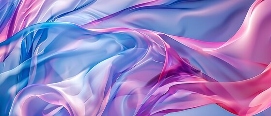 Obraz premium a blue wave blending with pink and pink ripples flowing over another computer-generated image