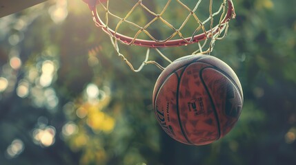 Basketball Sports Action and Equipment