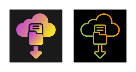 Fototapeta premium Cloud Security Auditing Vector Icon