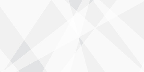 Abstract background with white and gray and geometric style with simple lines and corners with triangles shape design. Banner web template abstract white square shape with futuristic shape design	

