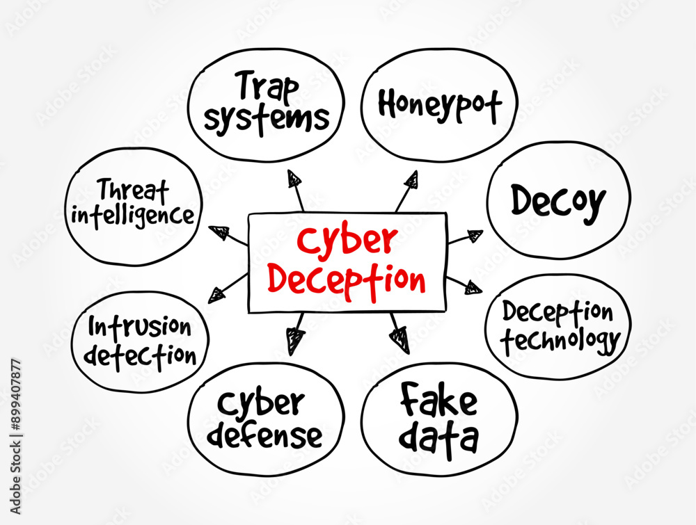 Poster cyber deception is a technique used to consistently trick an adversary during a cyber-attack, mind m