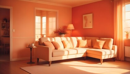 Photo interior modern design room 3d illustration