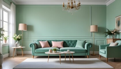 Photo interior modern design room 3d illustration