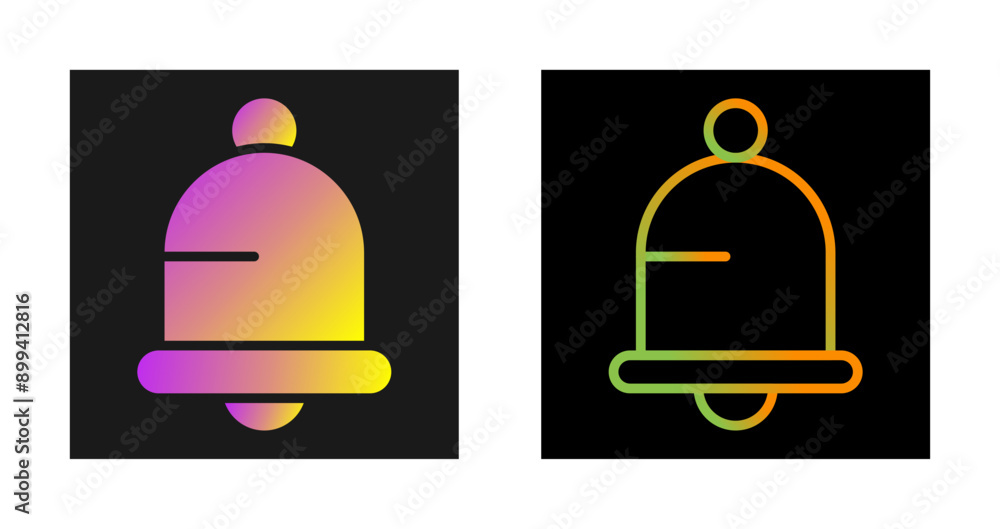 Poster bell vector icon