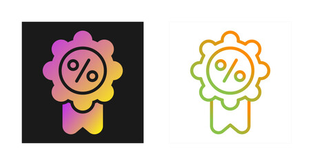 Badge Percent Vector Icon