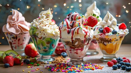 Creative Ice Cream Sundaes