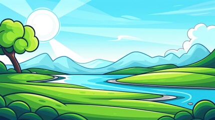 Obraz premium A captivating sketchbook page shows a stunning landscape, rich in texture and atmosphere, using diverse art mediums.