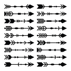 Set of arrow vector