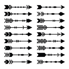 Set of arrow vector