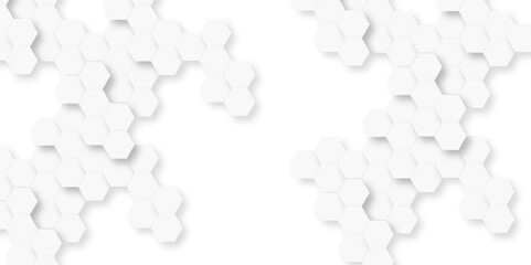 Background with hexagons. Abstract background with lines. white texture background. hexagon abstract background. Surface polygon pattern with glowing hexagon paper texture and futuristic business
