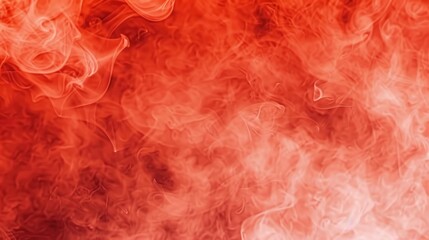 Panoramic red fog texture creates a dramatic abstract backdrop, perfect for enhancing designs with a misty, mysterious feel.