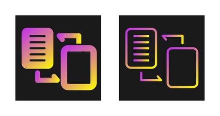 Document Migration Vector Icon