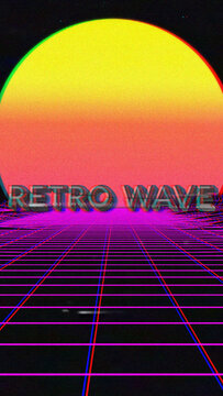 Retro Wave Title