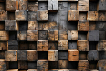 Rustic Wooden Wall Pattern.