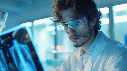 The scientist in the lab