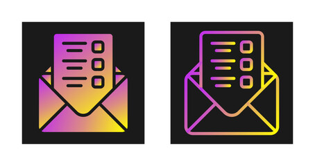 Mailing Lists Vector Icon