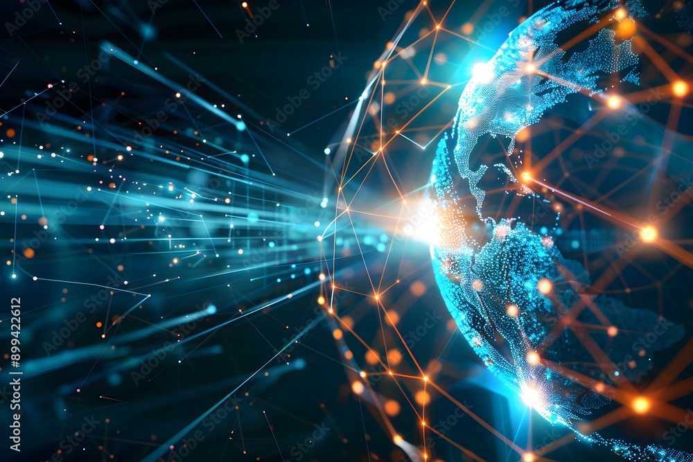 Poster technology driving futuristic big data analysis with precision and speed