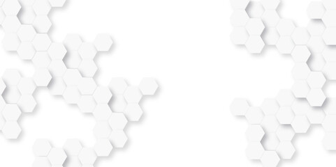 Background with hexagons. Abstract background with lines. white texture background. hexagon abstract background. Surface polygon pattern with glowing hexagon paper texture and futuristic business