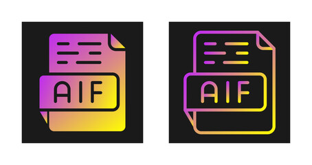 Fototapeta premium AIF Vector Icon