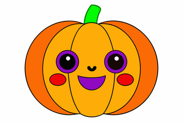 Spooky Vector Line Art Halloween Pumpkin Icons for Your Designs