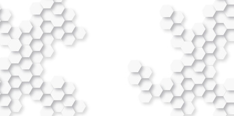 Background with hexagons. Abstract background with lines. white texture background. hexagon abstract background. Surface polygon pattern with glowing hexagon paper texture and futuristic business