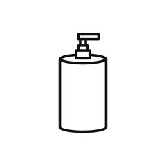 Liquid soap icon features clean lines and elegance, enhancing any digital concept.