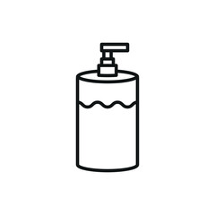 Liquid soap icon features clean lines and elegance, enhancing any digital concept.