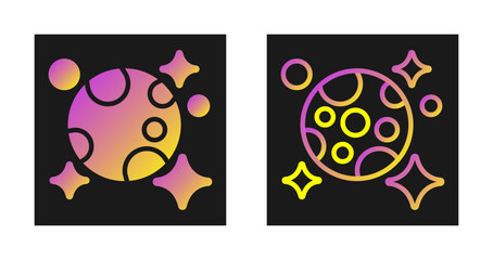 Moon And Stars Vector Icon