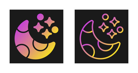 Moon Vector Icon © Graphic Nehar