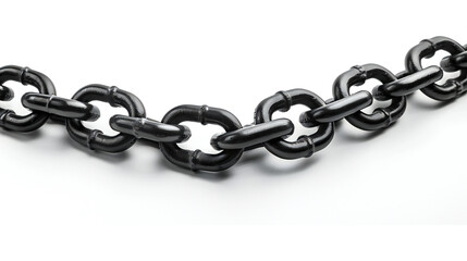 Obraz premium realistic chain in chrome and black