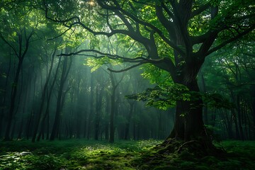 morning in the forest