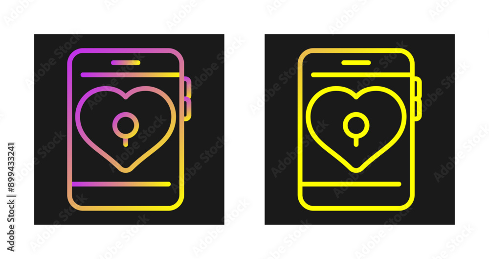 Sticker smartphone vector icon