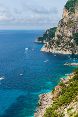 Fototapeta premium the wonderful island of Capri, amalfi coast, bay of naples, italy