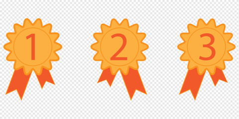 Achievement badge icon. Vector and glyph. eps 10.