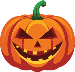 Halloween Pumpkin Jack-O-Lantern | High Resolution Isolated On Transparent Background