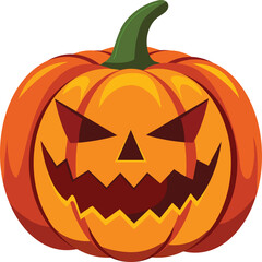 Halloween Pumpkin Jack-O-Lantern | High Resolution Isolated On Transparent Background