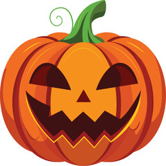 Halloween Pumpkin Jack-O-Lantern | High Resolution Isolated On Transparent Background