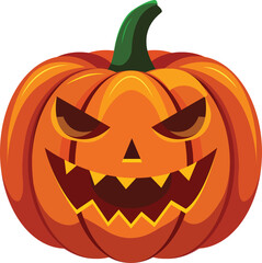 Fototapeta premium Halloween Pumpkin Jack-O-Lantern | High Resolution Isolated On Transparent Background