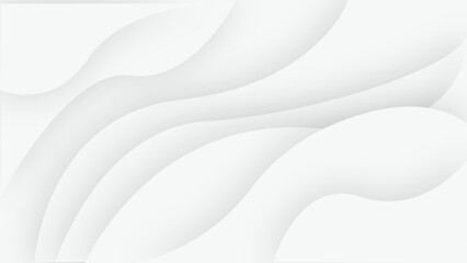 White Abstract Wave Design.