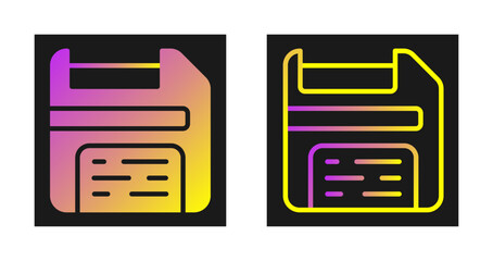 Floppy Disk Vector Icon