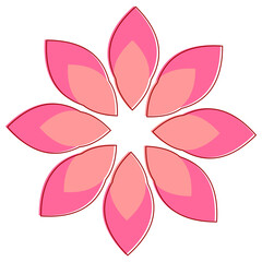 Graphic Flower vector icon