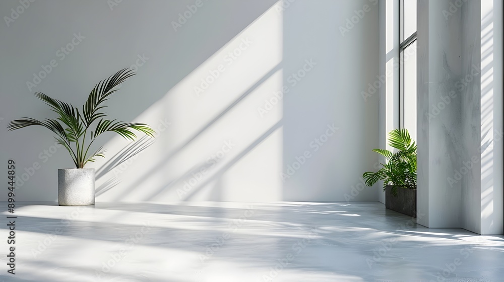 Poster flawless white space for seamless product presentation concept with smooth lighting and minimal empt