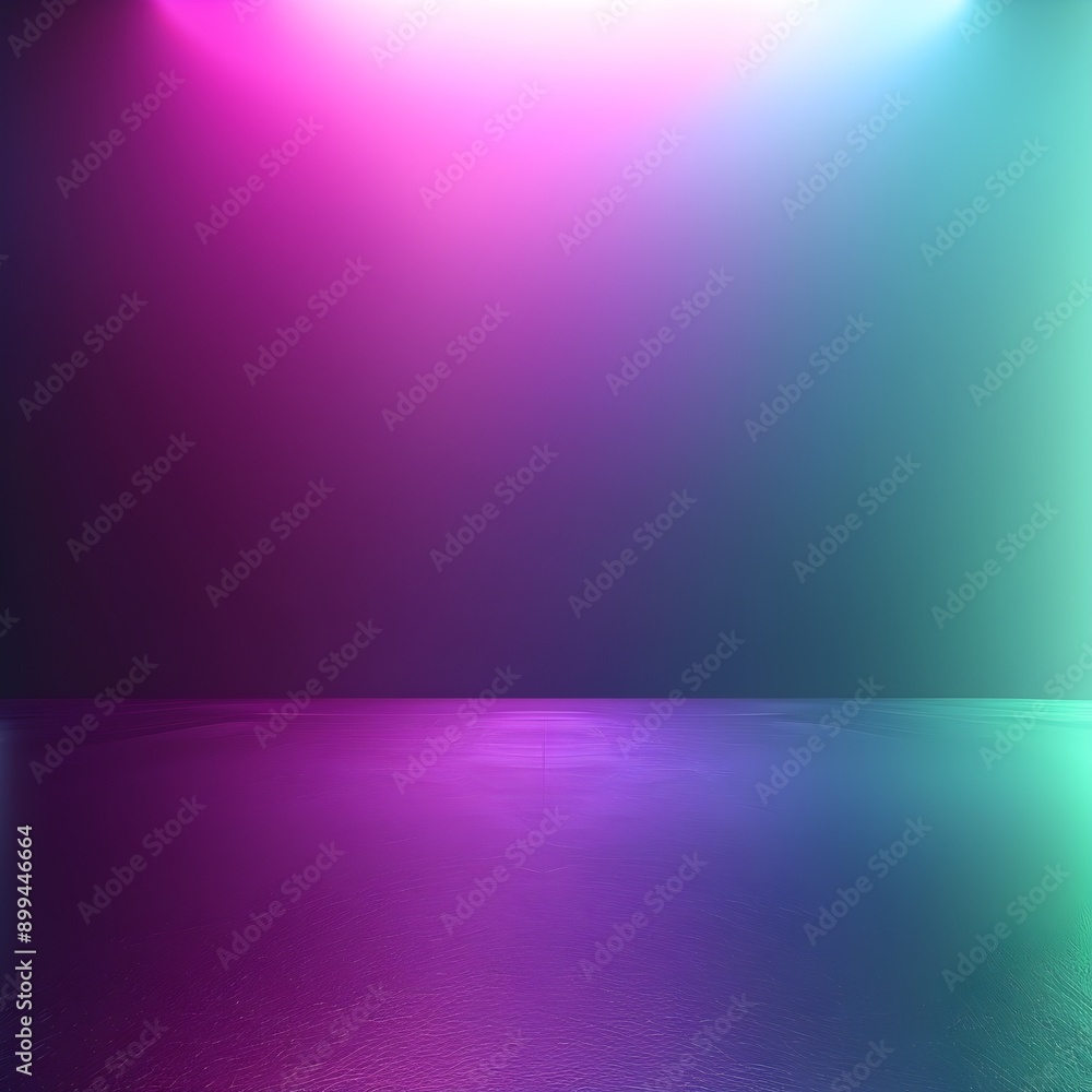 Poster neon gradient backdrop for minimal product presentation and clean design concepts