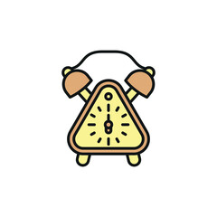 Alarm clock icon vector design templates simple and modern