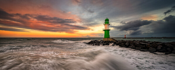 Stormy Sunset at the Baltic Sea
